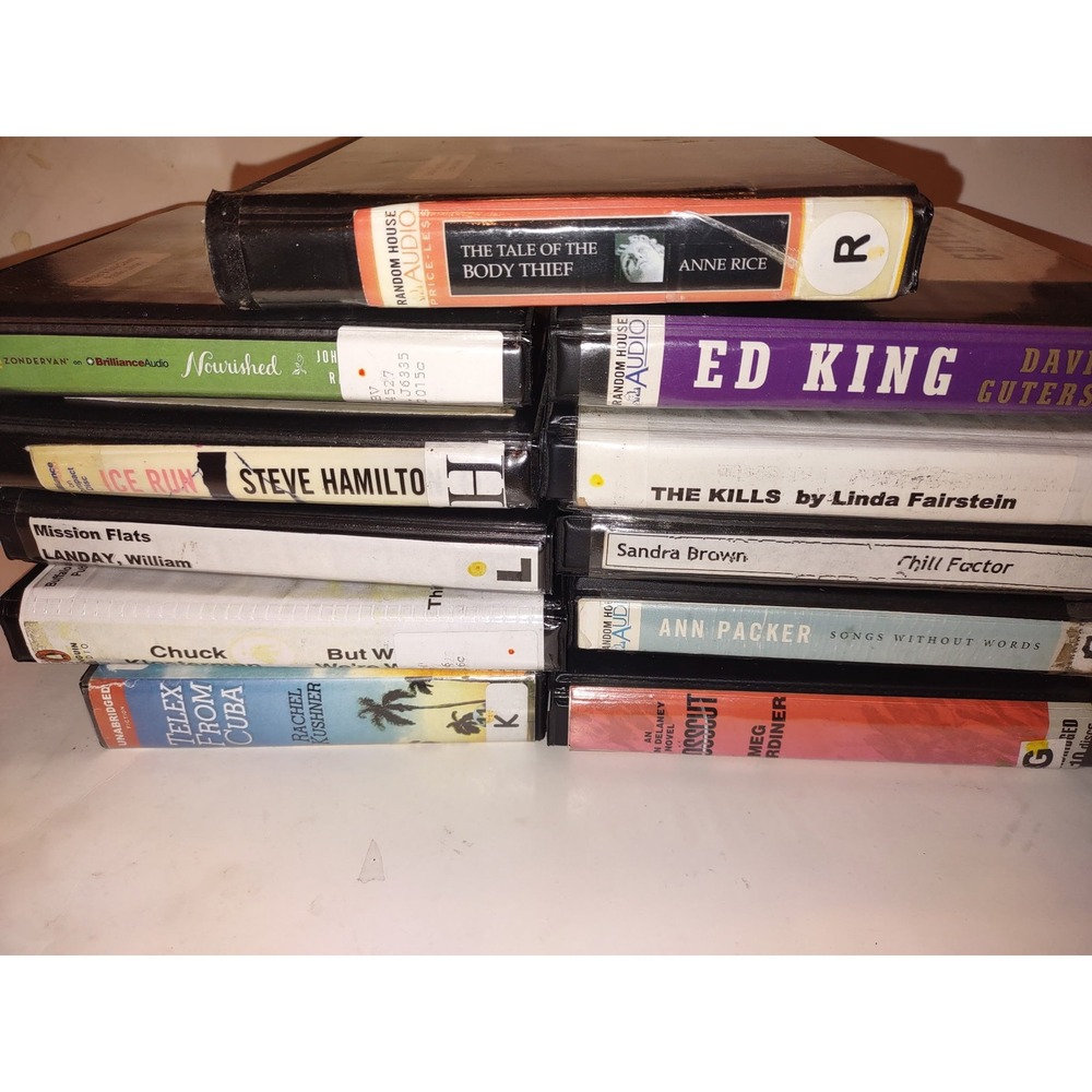 Lot of 11 Audiobooks, 86 CDs Good Condition Tale of the Body Thief, Ed King etc